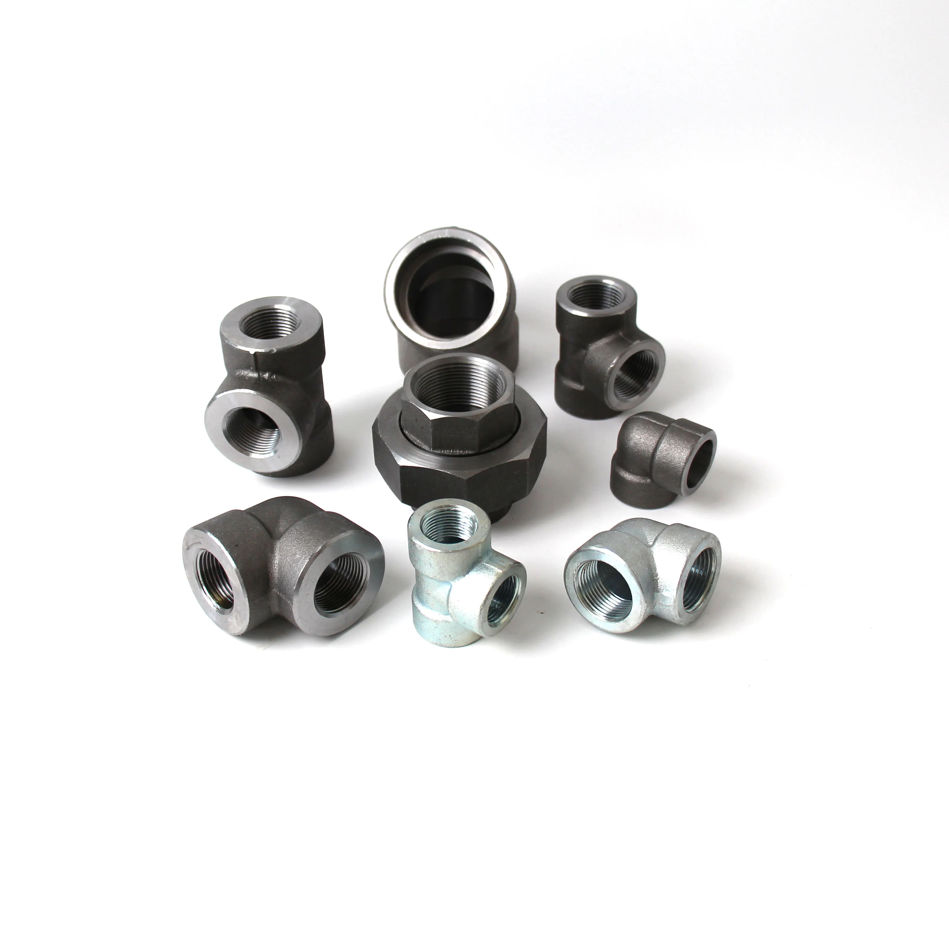 3000lbs 6000lbs High Pressure Forged Steel Pipe Fittings tee elbow union A105 Pipe Fitting carbon steel pipe fitting