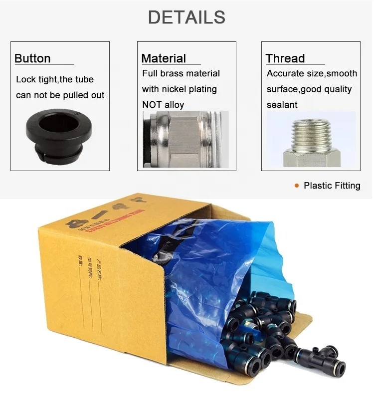 PU PV PY PE PM PZA PK HVFF SA T/Y/L Straight type 4 6 8 10 12 14 16mm pneumatic fittings for air water hose tube connector