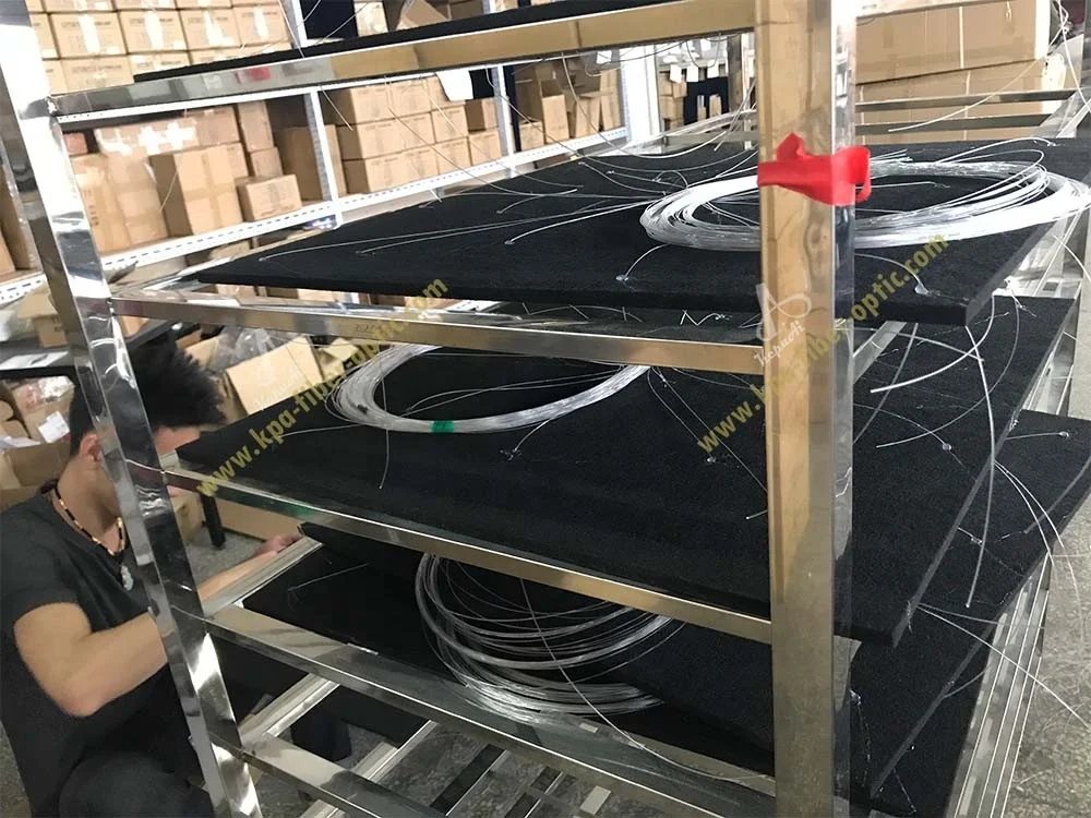 LED Fiber Optic Light Panel Starry Sky Panel Star Light 60*60cm Polyester Acoustic Board