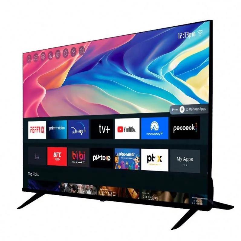 led tv set factory accept custom OEM android tv smart 32 40 43 50 55 65 75 85 inch televisions smart tvs 4k televisor