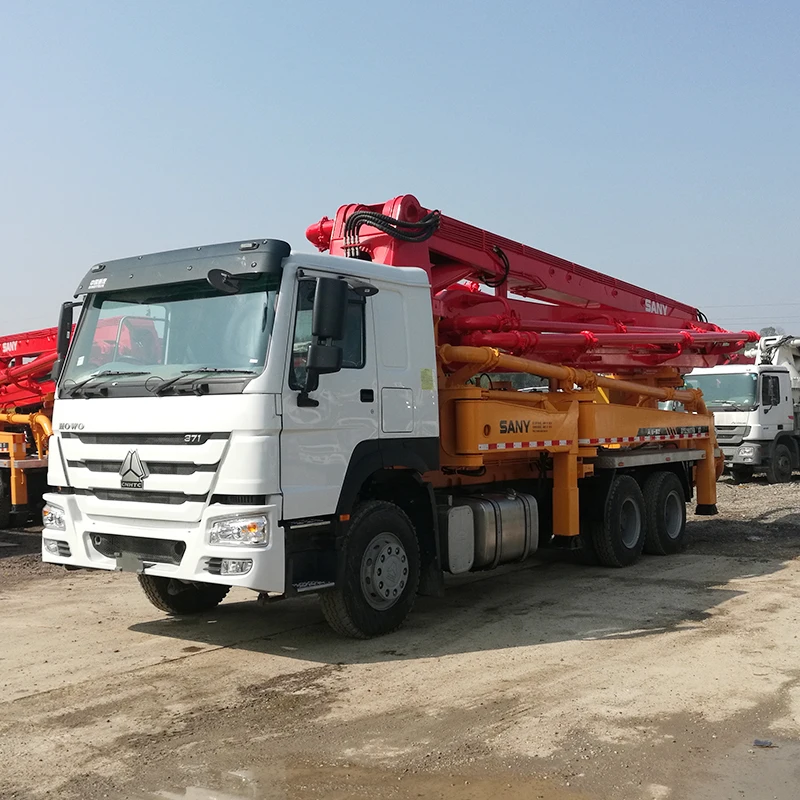 Changsha Factory New Howo Truck-Mounted  37 Meter Sany Concrete Pumps For Sale