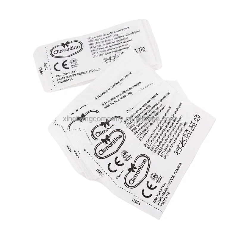 Iron on clothing labels custom logo inside label clothing wholesale clothing labels with size