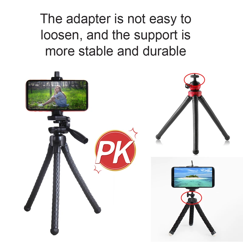 Portable 360 degrees monopod tripe stand octopus mini mobile phone camera tripod stand