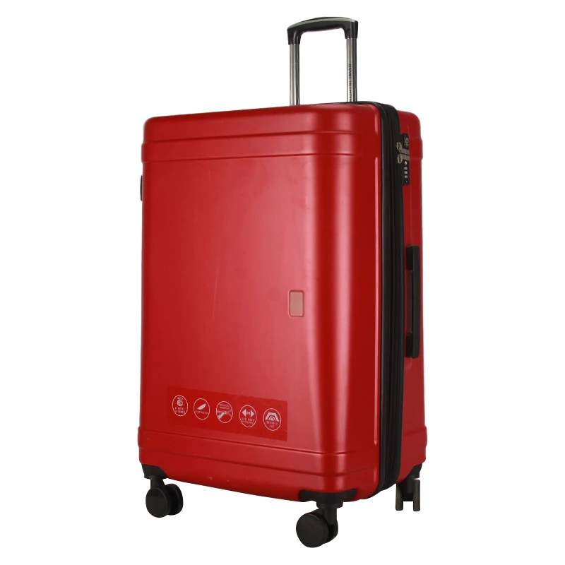 quality durable lightweight carry on traveling flight red women luggage wholesale