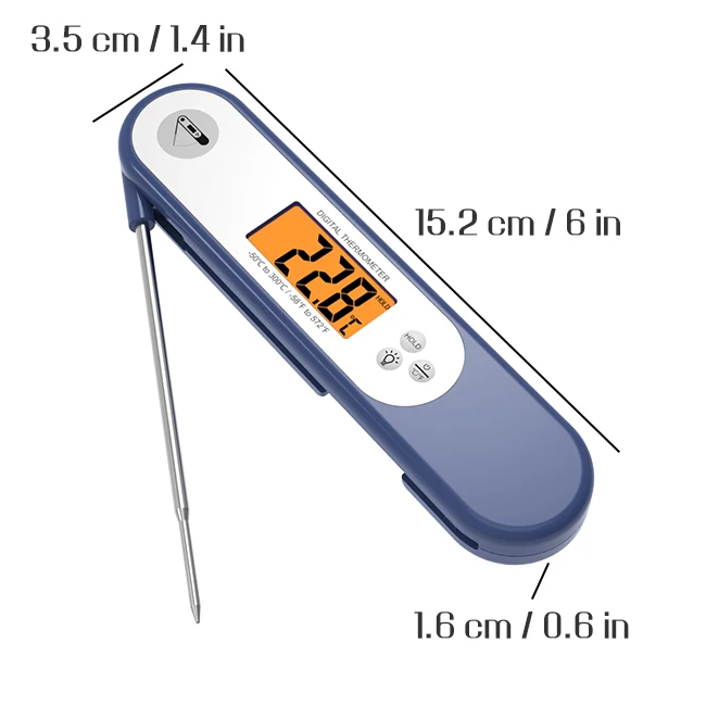 Digital Meat Cooking Thermometer for Food, Freezers, Hot water, Kitchen, Liquid, Meat, Wine Fridge
