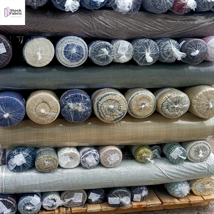 Shaoxing textile woven 100% cotton yarn dyed stripe check bale of mixed fabric stock lot by kg