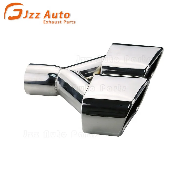 JZZ Китай производитель наконечников выхлопной трубы Серебряный двойной глушитель выхлопной трубы