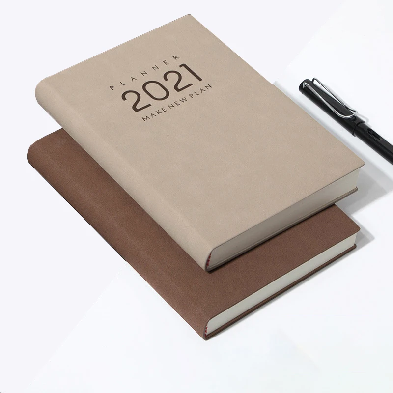  Дневник из переработанной бумаги и искусственной кожи 365 планировщик на 2021