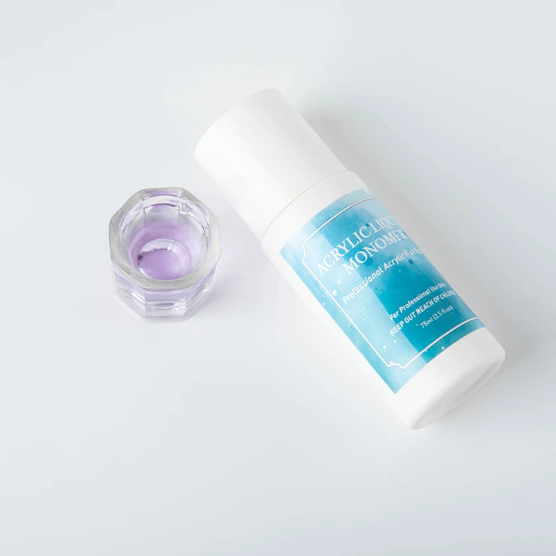 Custom Logo Private Label 75ml Monomer Acrylic Nail Liquid for Nails Acrylic Powder