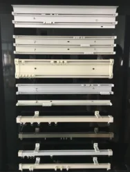 Оптовая цена, бесшумные двойные тройные алюминиевые направляющие и стержни для штор