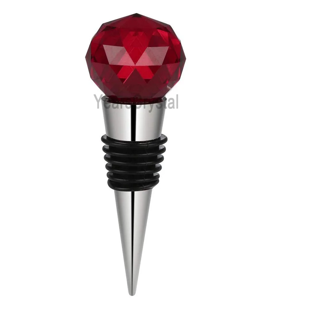 new design diamond shape top whiskey bottle glass crystal wine stopper