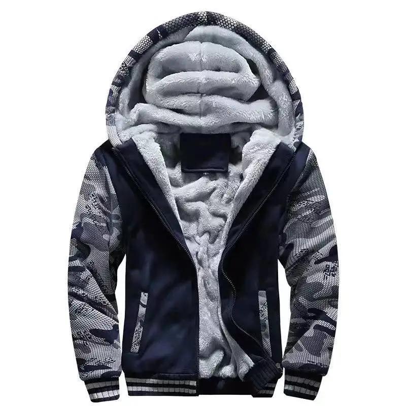 wholesale 2021 winter plus velvet keep warm puffer with hood Europe  size  mens jackets