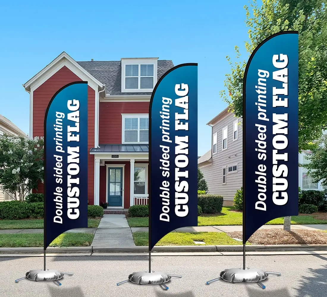 Manufacturer Wholesale Feather Flag Custom  Feather Flags Banner Promotional Feather Flag Printing for Advertising and Promotion