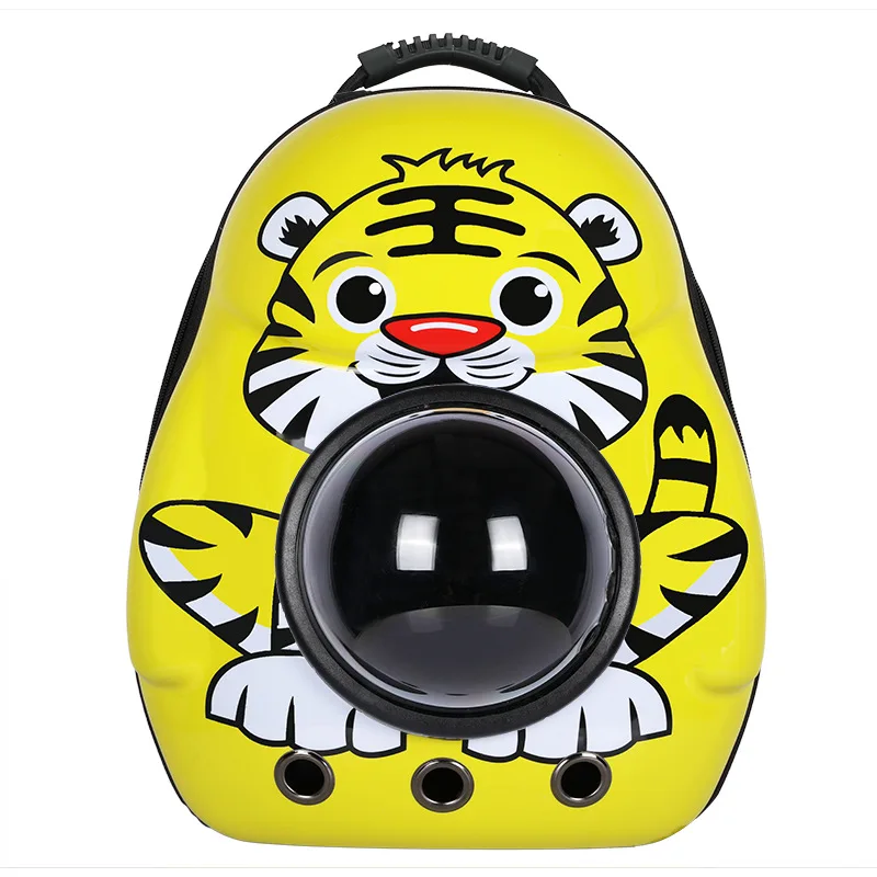Small Yellow Chicken Capsule Space Cat Backpack,Cat Backpack Carrier, Portable Travel Pet Carrier Bubble Backpack