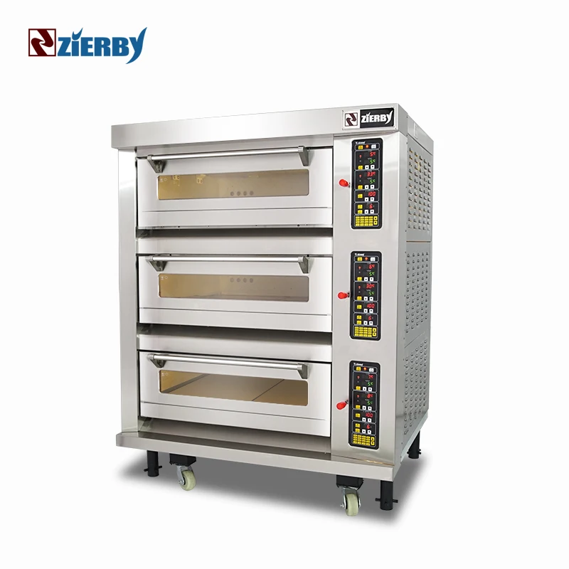 
The oven factory Hotel 3 deck 6 tray ovens commercial bakery baking equipment baker machines machinery for bread making oven 