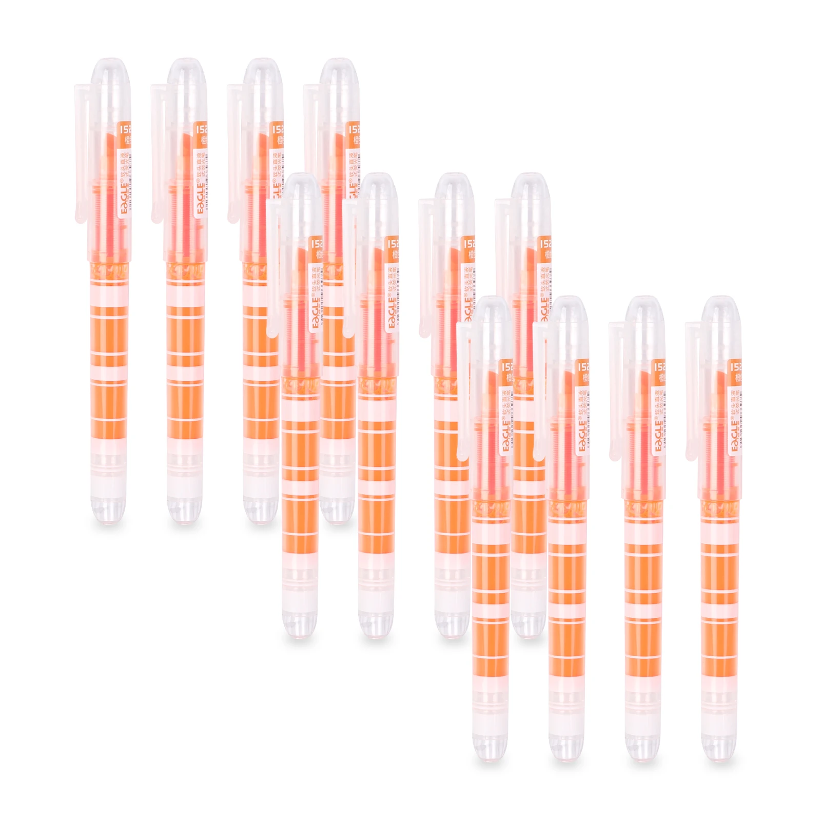 Cheap Price Stationery Highlighter Pen Set Plastic Orange Highlighter Pen For Sthool