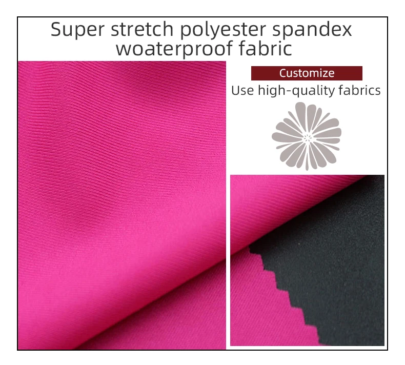 2023 High quality Chinese factory Polyester 86% Spandex14%, 4 Way Stretch Waterproof Fabric