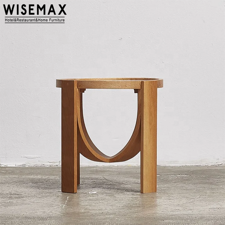 WISEMAX FURNITURE High quality home furniture Modernist unique U shaped base design wooden coffee table for living room
