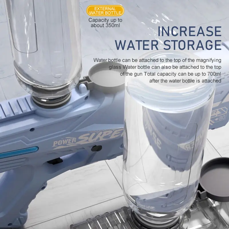 Electric Water Gun High Capacity Battery Powered Automatic Electronic Big Water Gun For Adults Kids Summer Outdoor Toys