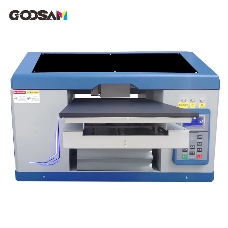 Goosam Mini Small Digital Inkjet Flatbed ID Card Bottle Printing Machine Rotary Cylinder Uv Flat Bed Printer For Ceramic