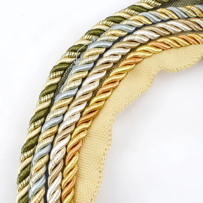 Deepeel CD001 6mm DIY Handmade Decorative Lace Rope Drawstring Belt Twisted Cotton Ropes  Braided Cords