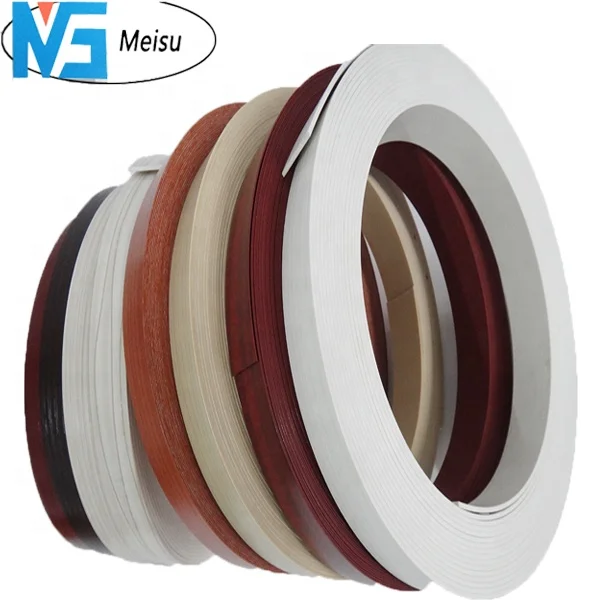 Wenga beech walnut oak maple wood grain series PVC edge banding tape strip for furniture
