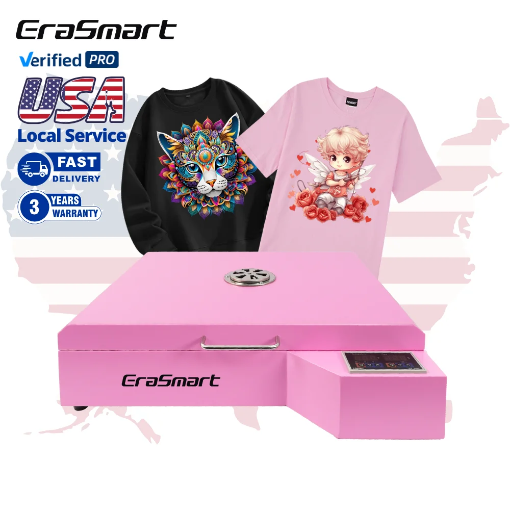 EraSmart A3 A4 A2 60cm Drying Heat Mini Oven Semi-automatic Adhesive Powder Baking Pet Film Sheet Oven Dryer Dtf Curing Oven