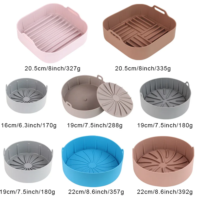 Easy Cleaning Reusable Basket Air Fryer Insert Accessories Multifunctional Silicone Liners Air Fryer Silicone Pot