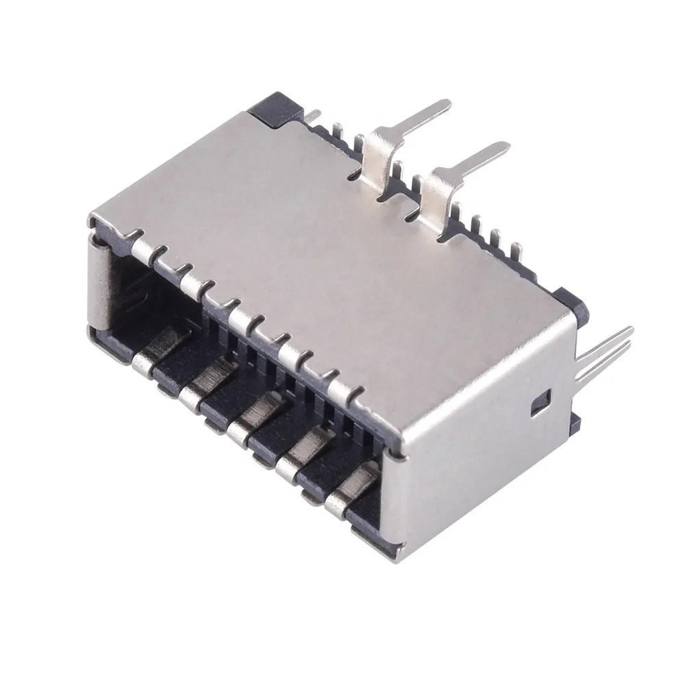 USB 3.1 Type-E 20Pin Computer Motherboard Equipment Socket Is Connected To The Female Seat Type E Connector