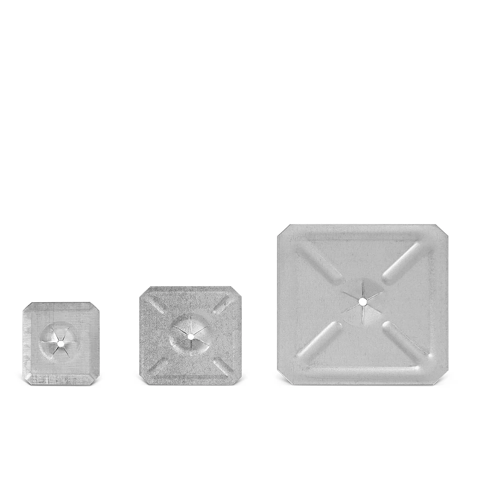 Stainless Steel Insulation Square Self Locking metal Washers For Insulation Pin