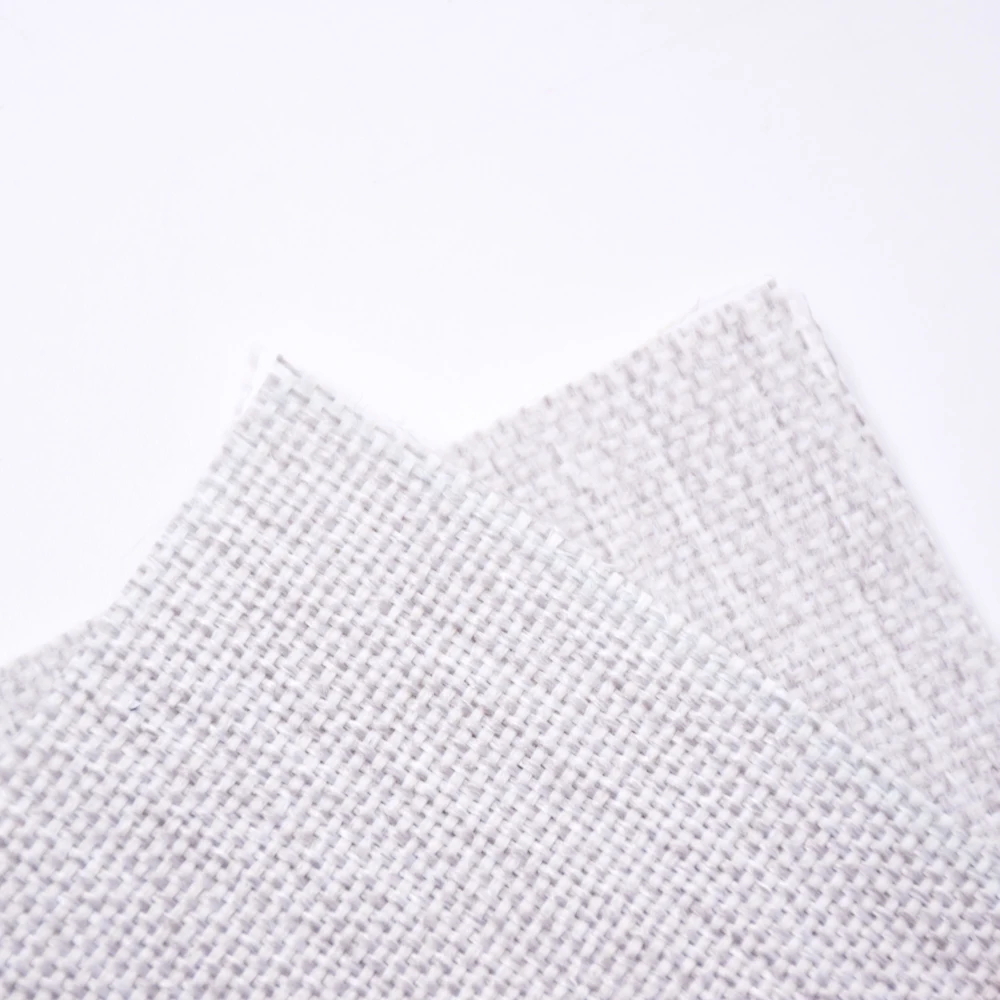 Оптовая продажа, дешевая дизайнерская ткань для дивана, цена за метр, полиэфирная льняная ткань для обивки дивана с тиснением