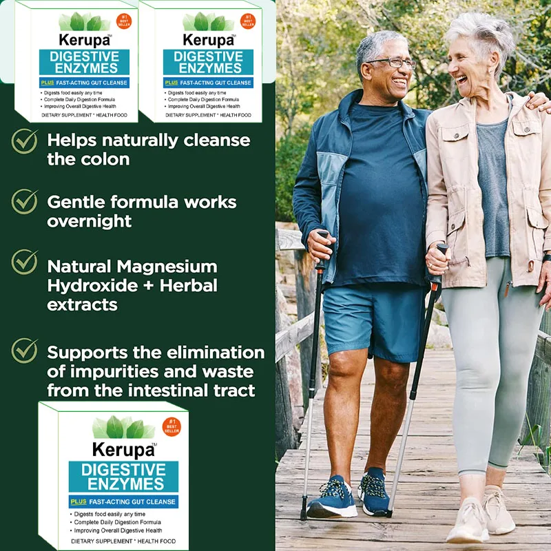 Digestive Enzymes for Digestive Health & Gut Health Gut Cleanse PILLS for Men and Women - 30 CT