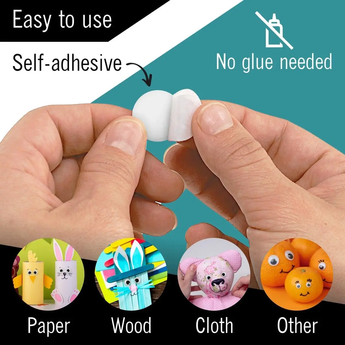 Toy Eyes Wiggle Eyes Set for DIY Projects and Art Creations