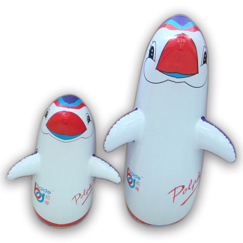 PVC Inflatable Tumbler Toy Boxing 3-D Bop Bags Inflatable Air Punching Bop Bag for Kids