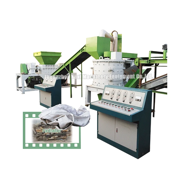 
Waste Car Water Tank Radiator Crusher And Separator Machine For Recycling Scrap Air Conditioners 
