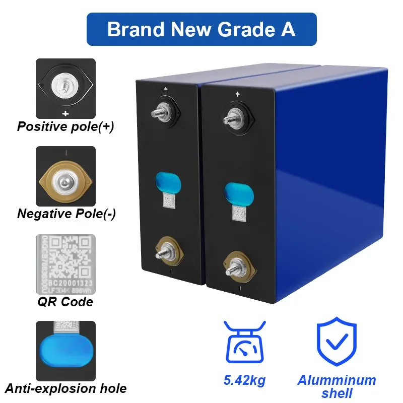 LF280K Lifepo4 Lion Li-ion Lithium Battery Cell Lifepo 280Ah Grand A Recharge LFP DIY Solar Energy 8000 cycle