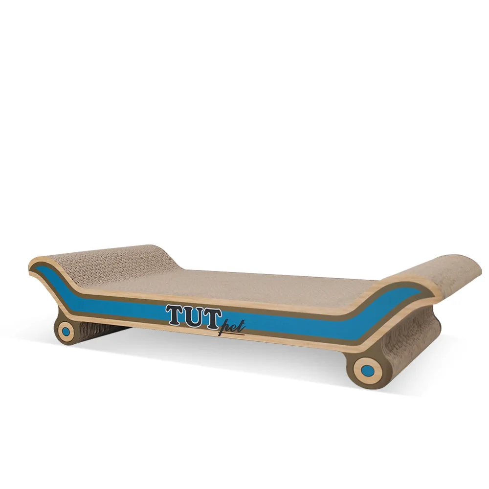 ICLE Customization of the Latest Designed Corrugated Paper Skateboard Shape Cat Scratch Board