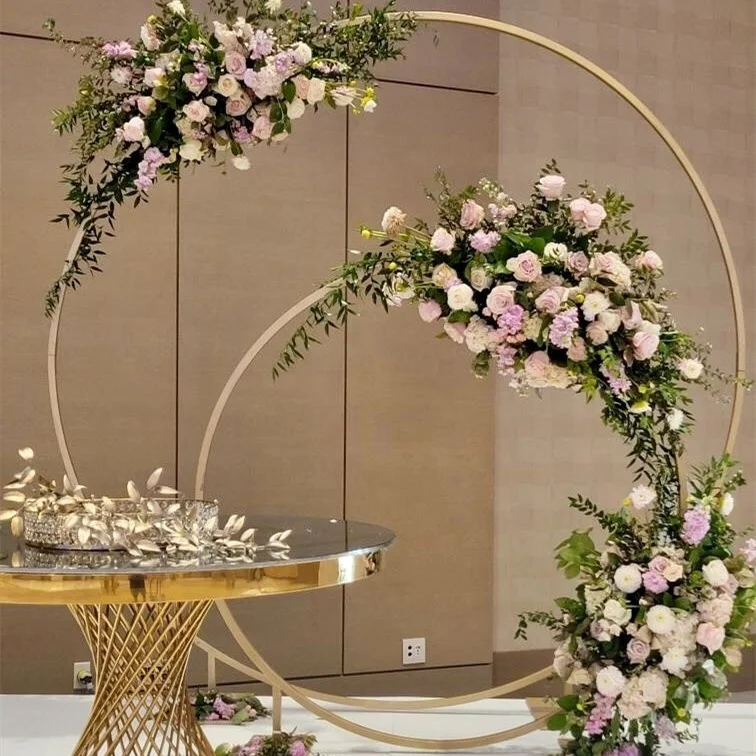 Large Bulk Floral Arch Wedding Round Square Strong Metal Flower Rack Arch Stand DIY Wedding Garden Arch