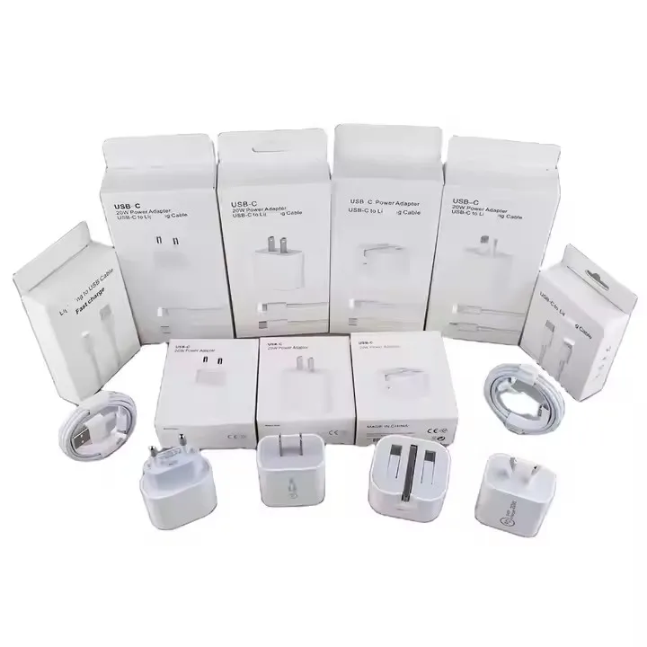 Oem new Hot Selling PD 20W USB-C Wall Charger US EU UK 35W Power Travel Adapter for iPhone 16 15 14 13 12 pro max plus