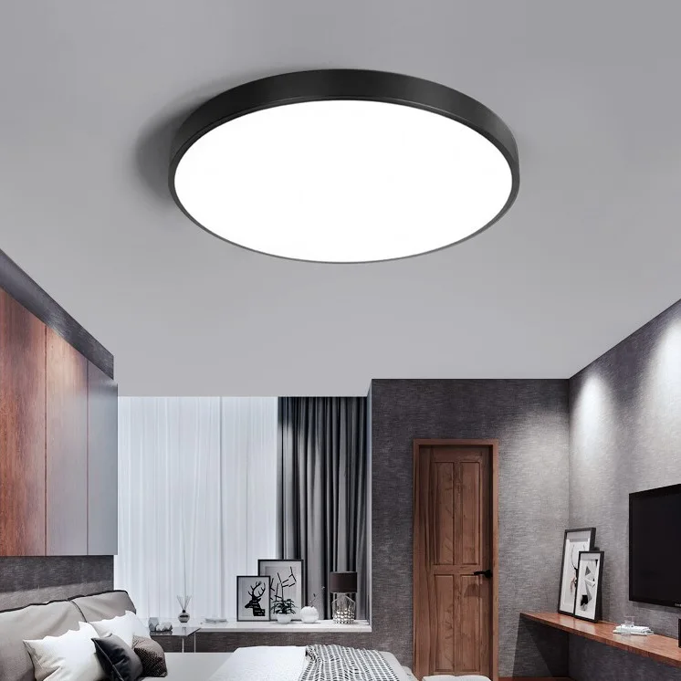 Modern Surface Mounted Bedroom Living Room Home Lighting Round Pink Black Ceiling Light,Led Ceiling Lamp,Led Ceiling Light