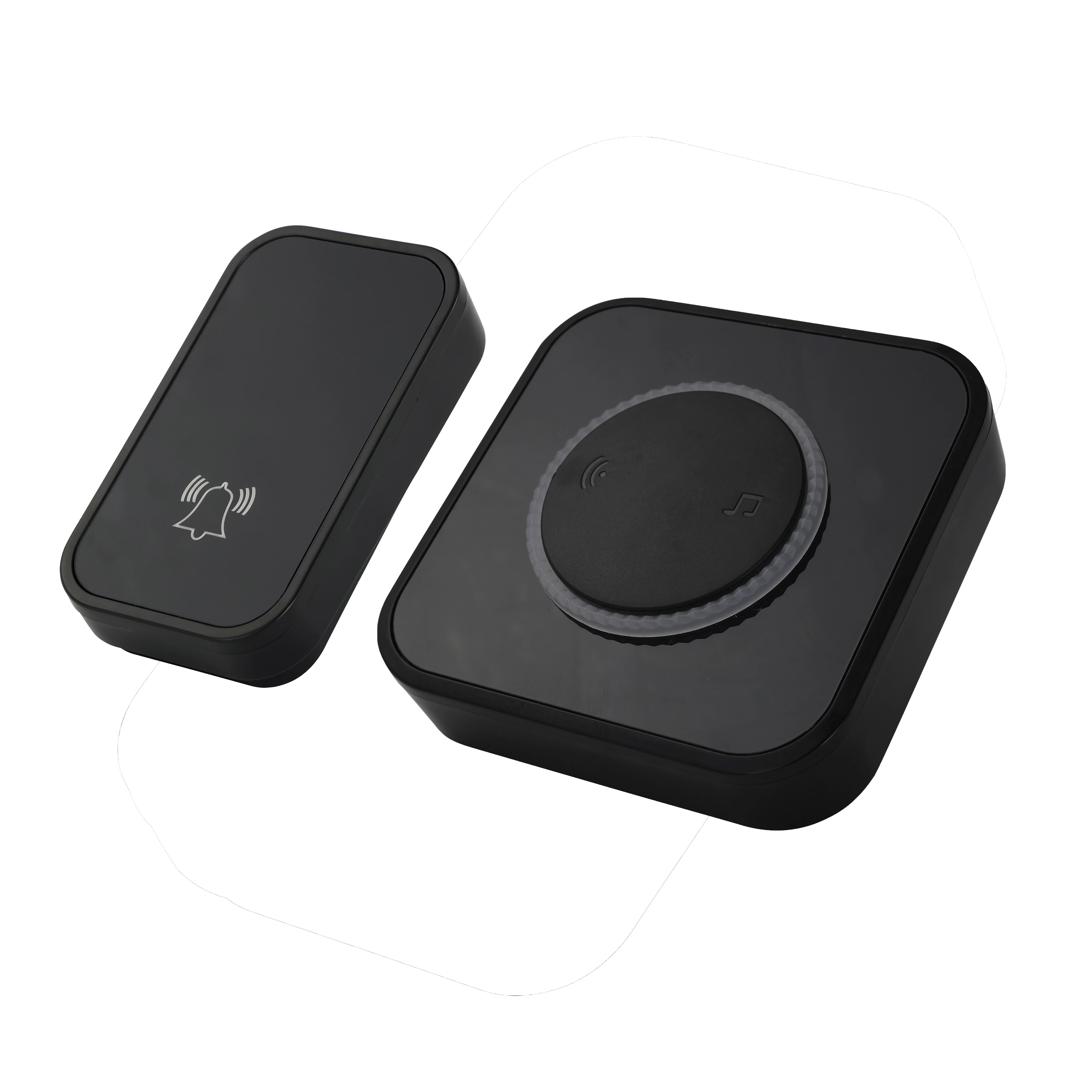 Aiben M488-BS Colorful Flashing Wireless Doorbell with UK US EU plug 200M Long Wireless Distance 45 Songs Home Welcome Doorbell