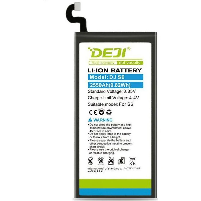 DEJI G9200 G9208 G9209 G920F G920P G920T G920L G920V Battery For Samsung Galaxy S6 EB-BG920ABE