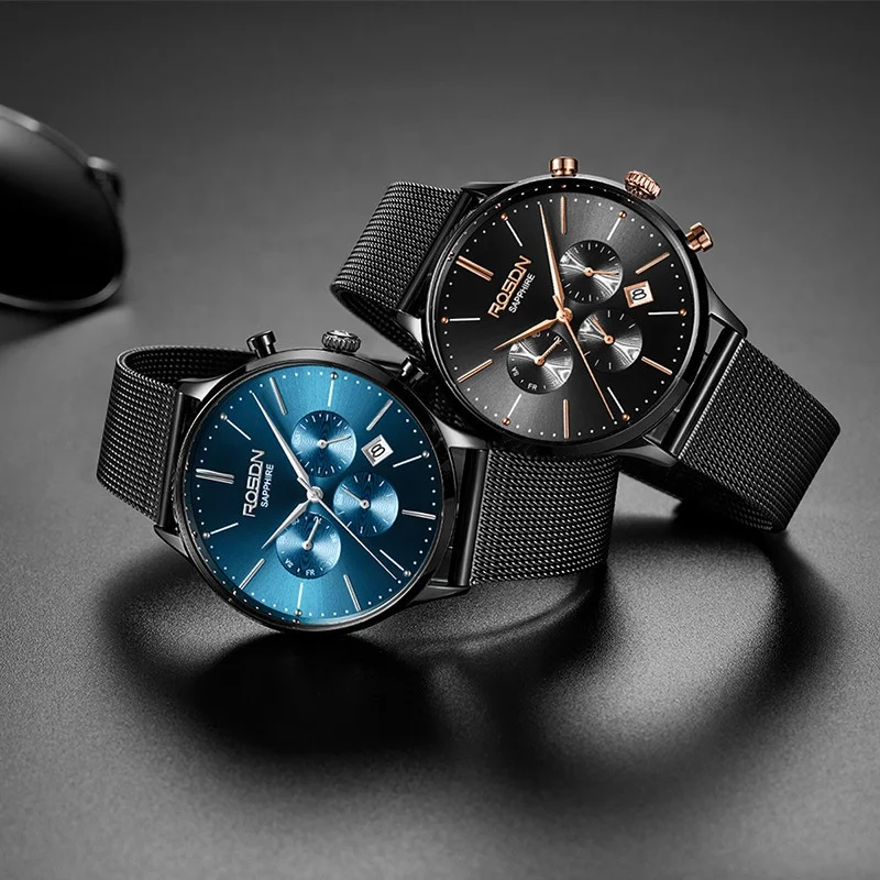 
Online Shop Hot Sale Fashion Brand Ailuo & Rosdn Mens Watch Tourbillon Movement Moon Phase Mechanical Automatic Watch Luxury 