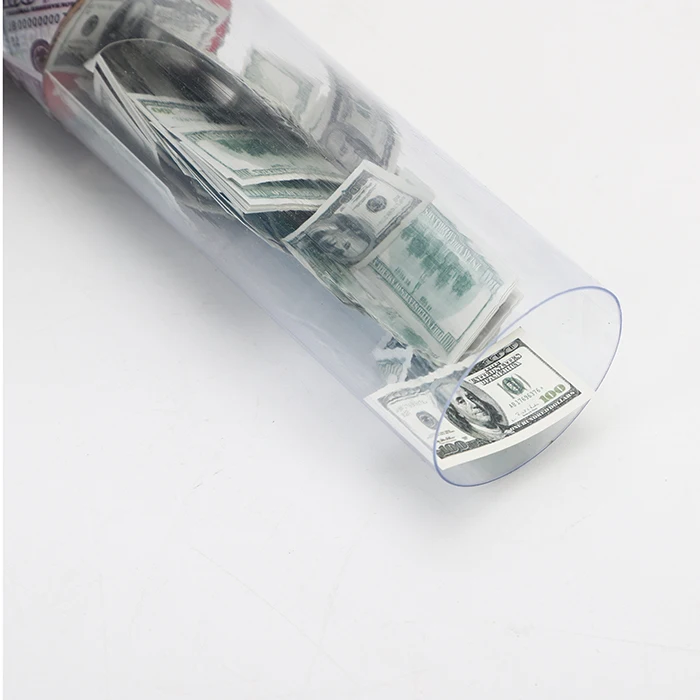 Mini Dollars Plastic Paper Money Confetti Party Popper Cannon