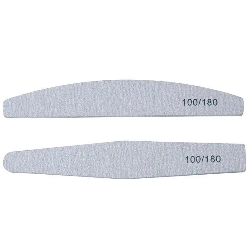 High Quality 25PCS/Shrink 100/100 100/180 Sandpaper Emery Diamond Nail Files Supplies For Sanding