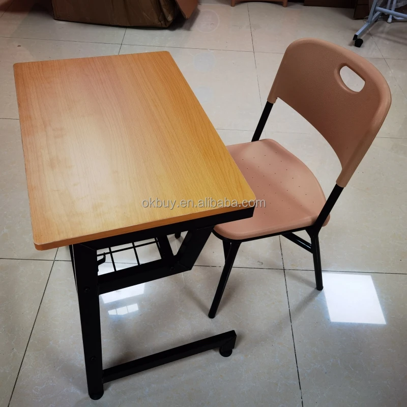 wholesale School Furniture Classroom Single Student Desk and Chair Wooden table Modern primary School Sets