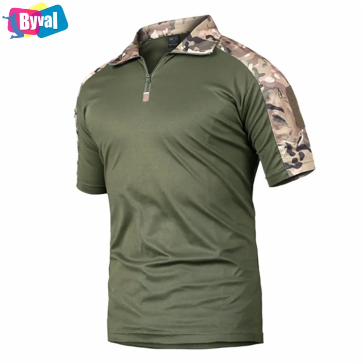 Byval Half Zip Polo Shirt T-Shirt Custom Summer Quick Dry Polyester Hiking Running T Shirt Customize Your Design Polo