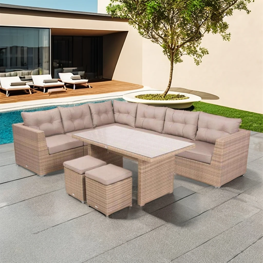 Audu Lithuania Outdoor Furniture Sofa Set Outside Flat Rattan Garden Treasures Patio Furniture Company