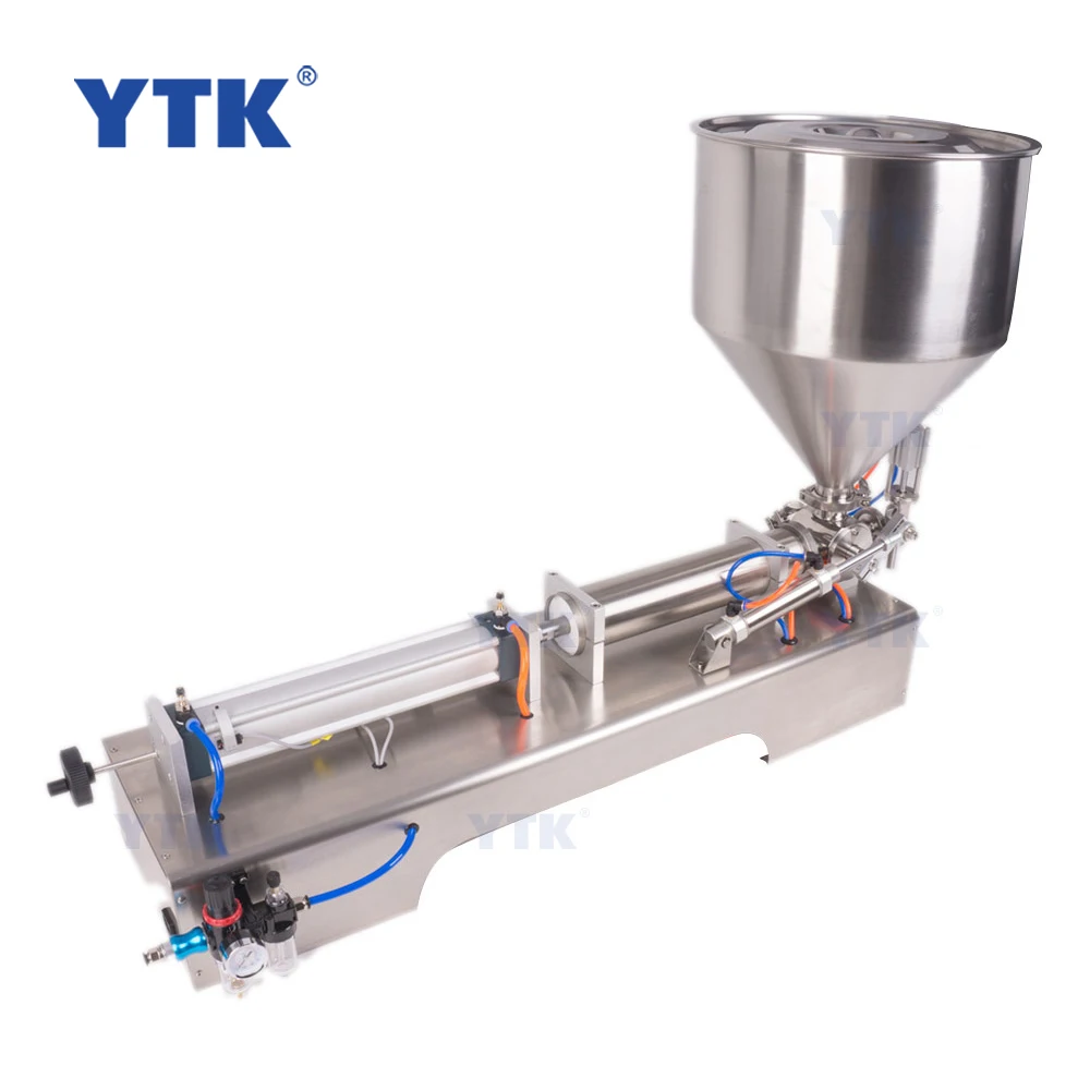 Semi-automatic ketchup syrup lotion shampoo jam cosmetic cream tomato sauce honey peanut butter paste filling machine filler