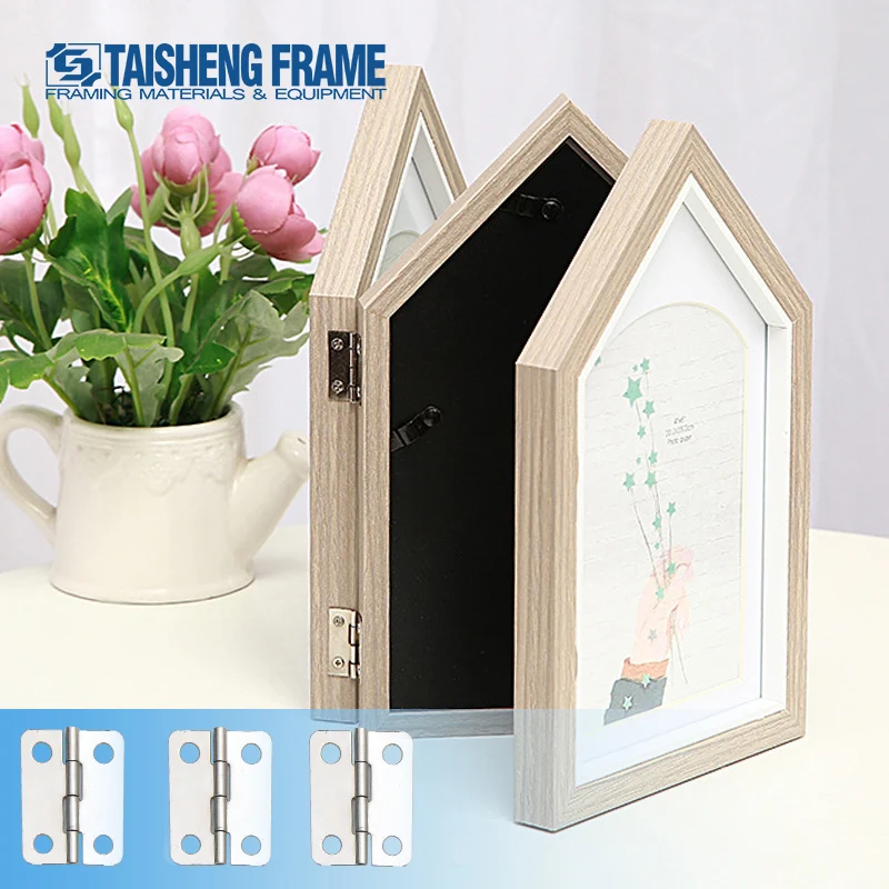 TS-K241  Pack Flush Cabinet Hinge 180 Degree Folding Picture Frame Gift Box Hinge Photo Frame Hardware